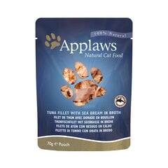 Applaws Tuna & Seabream & Rice katėms su tunu, 70g цена и информация | Applaws Для котов | pigu.lt