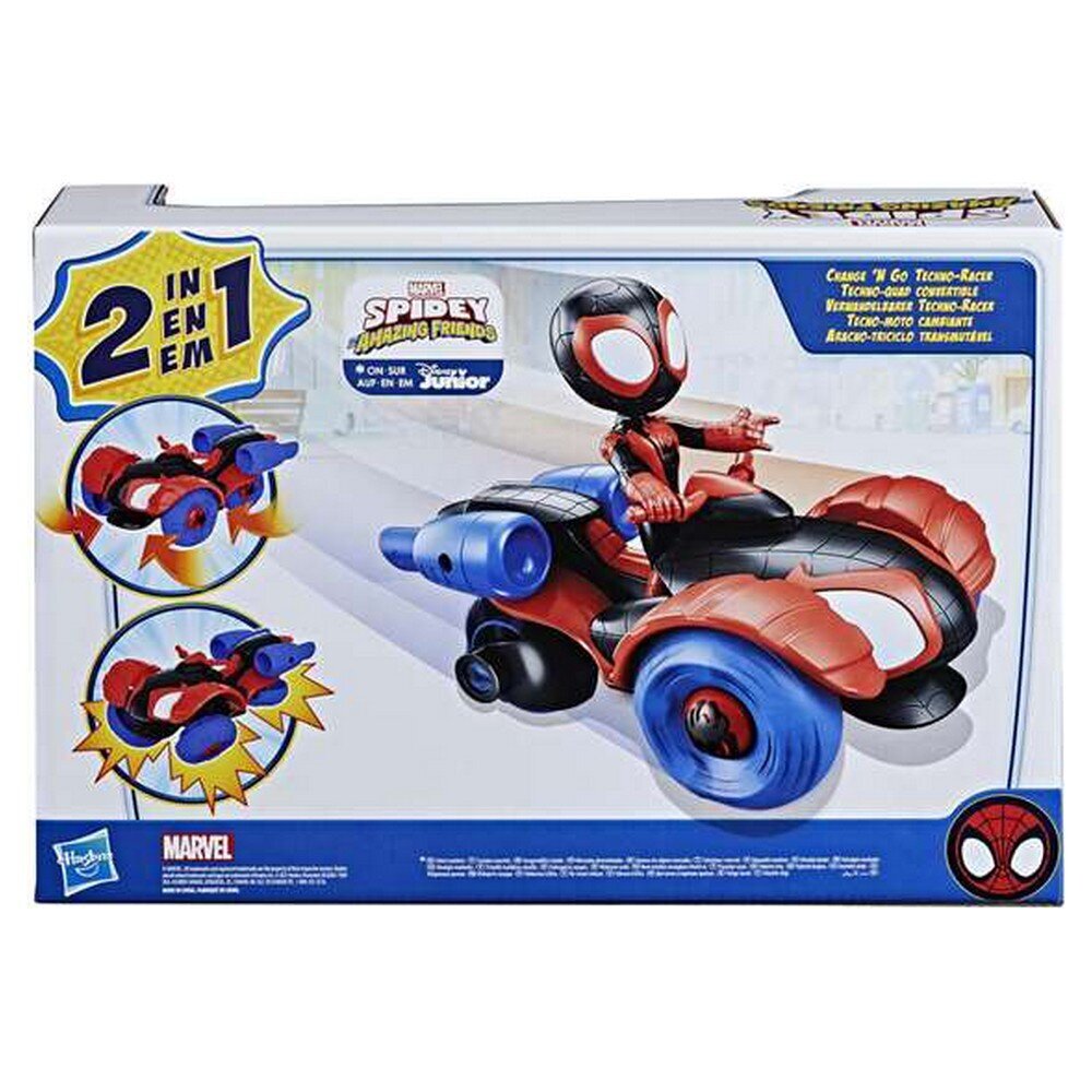 Mašina Spidey Amazing Friends Hasbro Convertible цена | pigu.lt