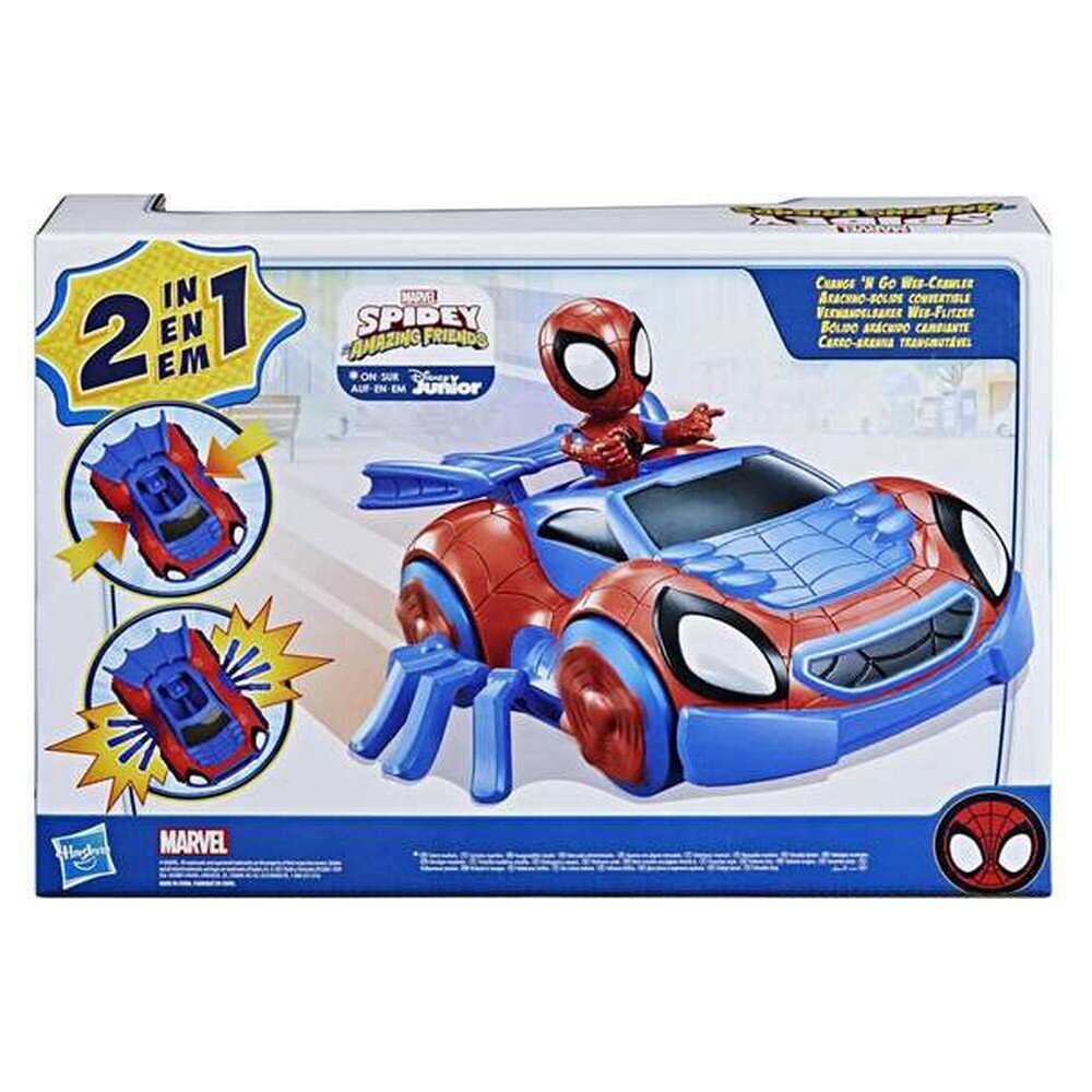 Mašina Spidey Amazing Friends Hasbro Convertible цена | pigu.lt