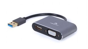 Gembrid USB3/HDMI/VGA цена и информация | Адаптеры, USB-разветвители | pigu.lt