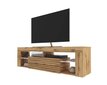 TV staliukas Selsey Bianko 3D LED, rudas kaina ir informacija | TV staliukai | pigu.lt