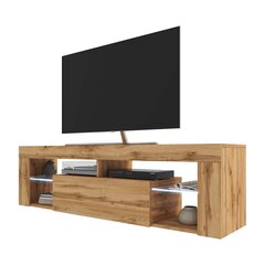 TV staliukas Selsey Bianko LED, rudas kaina ir informacija | TV staliukai | pigu.lt