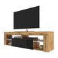 TV staliukas Selsey Bianko LED, rudas/juodas kaina ir informacija | TV staliukai | pigu.lt