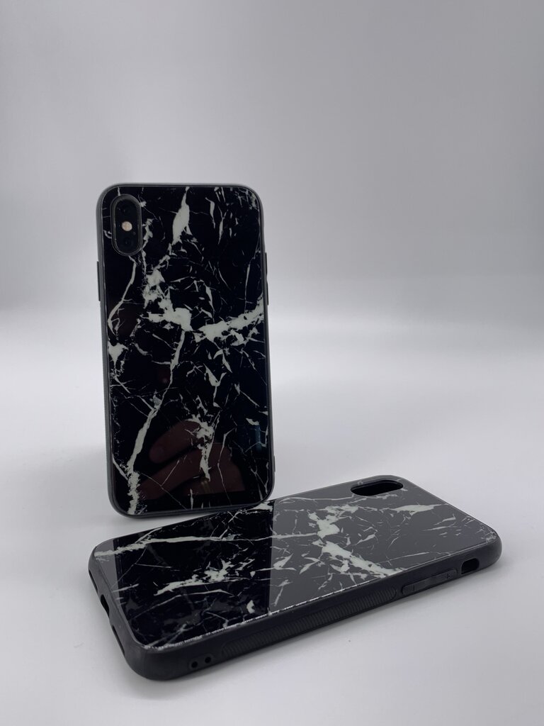Telefono dėklas Marmur, skirtas Iphone 12 mini, juodas marmuras kaina ir informacija | Telefono dėklai | pigu.lt