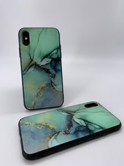 Telefono dėklas Marmur, skirtas Iphone XS, melyna laguna kaina ir informacija | Telefono dėklai | pigu.lt