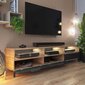 TV staliukas Selsey Rikke 3D LED, rudas/juodas цена и информация | TV staliukai | pigu.lt