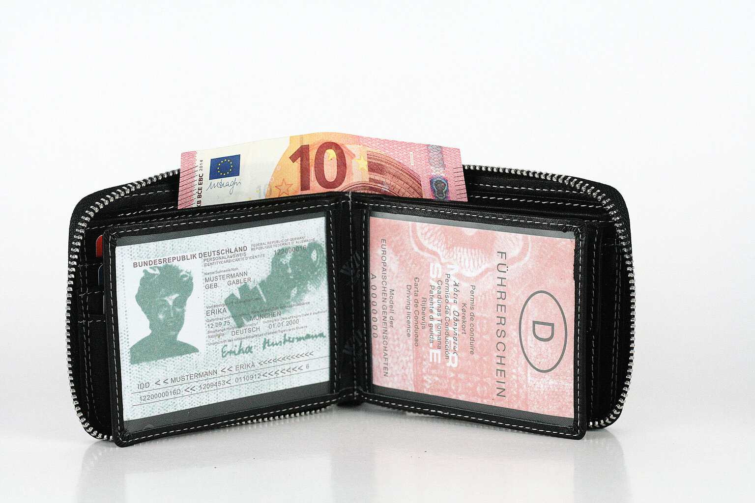 Odinė piniginė Wild su RFID kaina ir informacija | Vyriškos piniginės, kortelių dėklai | pigu.lt