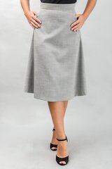 Trapecijos formos sijonas, pilkas kaina ir informacija | Sijonai | pigu.lt