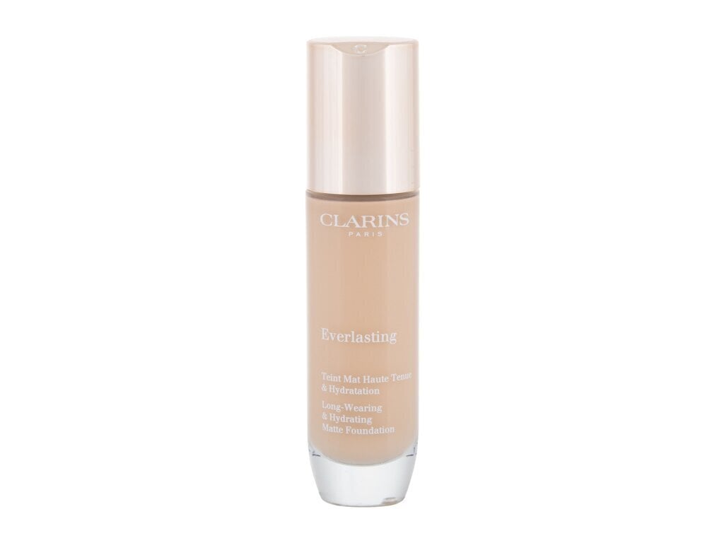 Makiažo pagrindas Clarins Everlasting Long-Wearing & Hydrating Matte Foundation, 105N, 30 ml kaina ir informacija | Makiažo pagrindai, pudros | pigu.lt