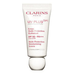 Защитный лосьон для лица Clarins SPF 50 UV Plus Anti-pollution, 30 м цена и информация | Кремы от загара | pigu.lt