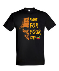 Marškinėliai vyrams Fight, juodi цена и информация | Мужские футболки | pigu.lt