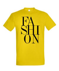 Marškinėliai vyrams Fashion, geltoni цена и информация | Мужские футболки | pigu.lt