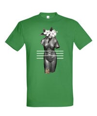 Marškinėliai vyrams Linijos, žali kaina ir informacija | Vyriški marškinėliai | pigu.lt