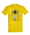 Marškinėliai vyrams Žvitrioji akis, geltoni