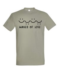 Marškinėliai vyrams Waves of life SOLS-IMPERIAL-662, žali kaina ir informacija | Vyriški marškinėliai | pigu.lt