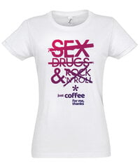 Marškinėliai moterims Just coffee SOLS-IMPERIAL-WOMEN-257-375, balti kaina ir informacija | Marškinėliai moterims | pigu.lt