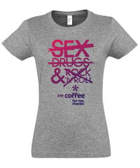 Marškinėliai moterims Just coffee SOLS-IMPERIAL-WOMEN-257-375, pilki kaina ir informacija | Marškinėliai moterims | pigu.lt