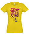 Marškinėliai moterims Just coffee SOLS-IMPERIAL-WOMEN-257-375, geltoni