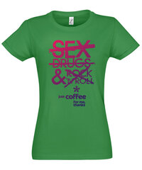 Marškinėliai moterims Just coffee SOLS-IMPERIAL-WOMEN-257-375, žali kaina ir informacija | Marškinėliai moterims | pigu.lt
