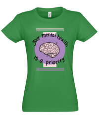 Marškinėliai moterims Priority SOLS-IMPERIAL-WOMEN-257-380, žali kaina ir informacija | Marškinėliai moterims | pigu.lt