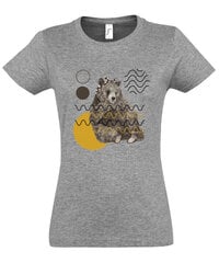 Marškinėliai moterims Meškutė SOLS-IMPERIAL-WOMEN-257-383, pilki kaina ir informacija | Marškinėliai moterims | pigu.lt
