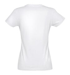 Marškinėliai moterims Katinukas SOLS-IMPERIAL-WOMEN-257-392, balti цена и информация | Женские футболки | pigu.lt
