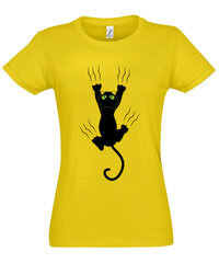 Marškinėliai moterims Katinukas SOLS-IMPERIAL-WOMEN-257-392, geltoni kaina ir informacija | Marškinėliai moterims | pigu.lt
