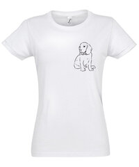 Marškinėliai moterims Auksaspalvis SOLS-IMPERIAL-WOMEN-257-387, balti цена и информация | Женские футболки | pigu.lt