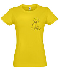 Marškinėliai moterims Auksaspalvis SOLS-IMPERIAL-WOMEN-257-387, geltoni kaina ir informacija | Marškinėliai moterims | pigu.lt