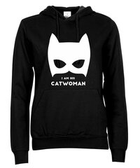 Džemperis moterims Catwoman, juodas цена и информация | Женские толстовки | pigu.lt