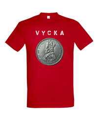 Marškinėliai vyrams Vycka, raudoni цена и информация | Мужские футболки | pigu.lt