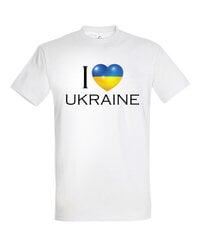 Marškinėliai vyrams Meilė Ukrainai SOLS-IMPERIAL-702, balti kaina ir informacija | Vyriški marškinėliai | pigu.lt