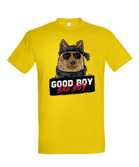 Marškinėliai vyrams Good or bad boy, geltoni kaina ir informacija | Vyriški marškinėliai | pigu.lt