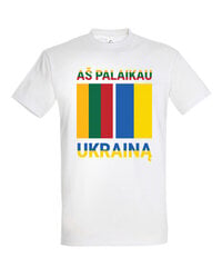 Marškinėliai vyrams Aš palaikau Ukrainą SOLS-IMPERIAL-704, balti kaina ir informacija | Vyriški marškinėliai | pigu.lt