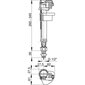 Vandens pripildymo mechanizmas Alcaplast A18, apatinis, 1/2 kaina ir informacija | Priedai unitazams, bidė | pigu.lt
