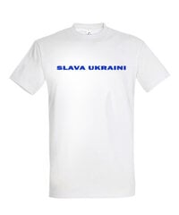 Marškinėliai vyrams Slava Ukraini SOLS-IMPERIAL-706, balti цена и информация | Мужские футболки | pigu.lt