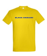 Marškinėliai vyrams Slava Ukraini, geltoni цена и информация | Мужские футболки | pigu.lt