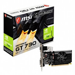 MSI N730K-2GD3/LP 2 GB DDR3 kaina ir informacija | Vaizdo plokštės (GPU) | pigu.lt