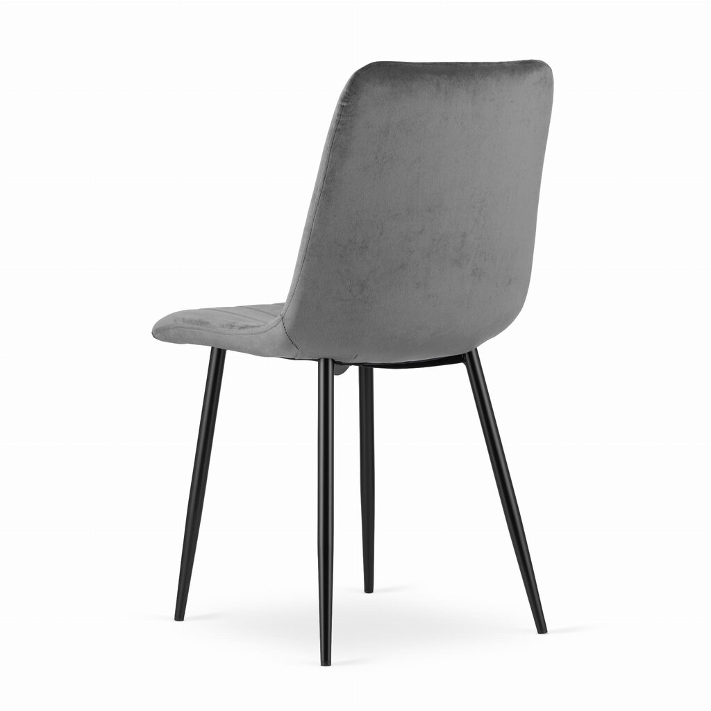 4-ių valgomojo kėdžių komplektas Lava, pilkas kaina ir informacija | Virtuvės ir valgomojo kėdės | pigu.lt
