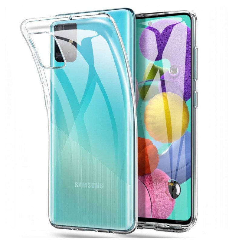 Silikoninis telefono dėklas skirtas Samsung Galaxy A52, skaidrus цена и информация | Telefono dėklai | pigu.lt