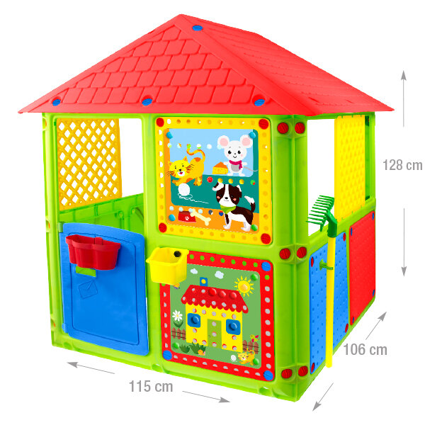 Plastikinis vaikų žaidimų namelis Mochtoys Smart House цена и информация | Vaikų žaidimų nameliai | pigu.lt
