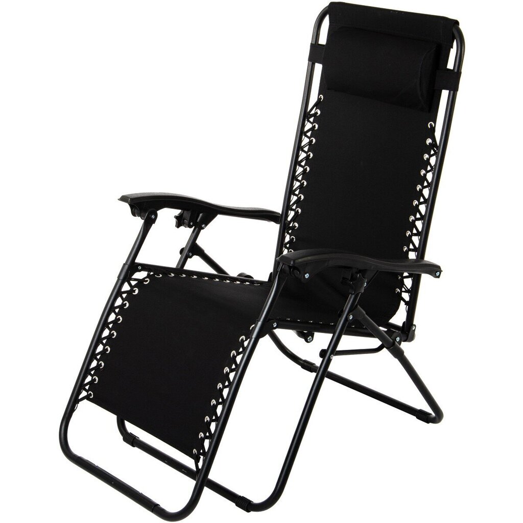 Sulankstoma kėdė-gultas Royokamp, juodas kaina ir informacija | Gultai | pigu.lt