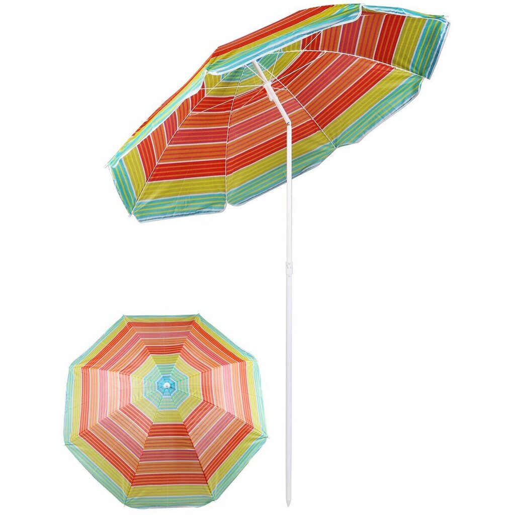 Paplūdimio skėtis Royokamp, 175 cm, oranžinis kaina ir informacija | Skėčiai, markizės, stovai | pigu.lt