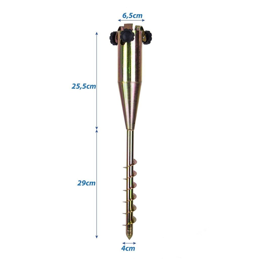 Į žemę įsukamas skėčio stovas Saska Garden kaina ir informacija | Skėčiai, markizės, stovai | pigu.lt