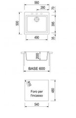 Раковина из каменной массы Plados-Telma CUBE ON5610 14MQ Св. коричн. бетон цена и информация | Раковины на кухню | pigu.lt