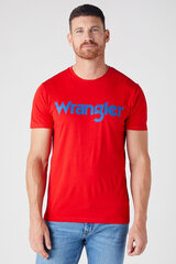 Marškinėliai vyrams Wrangler W7MUD3R06, raudoni kaina ir informacija | Vyriški marškinėliai | pigu.lt