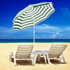 Paplūdimio skėtis nuo saulės 135 cm kaina ir informacija | Skėčiai, markizės, stovai | pigu.lt