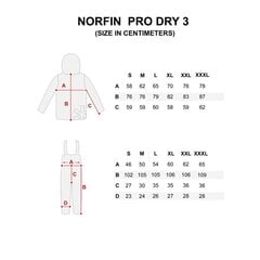 Весенне-осенний костюм Norfin Pro Dry 3 цена и информация | Одежда и обувь для рыбалки | pigu.lt