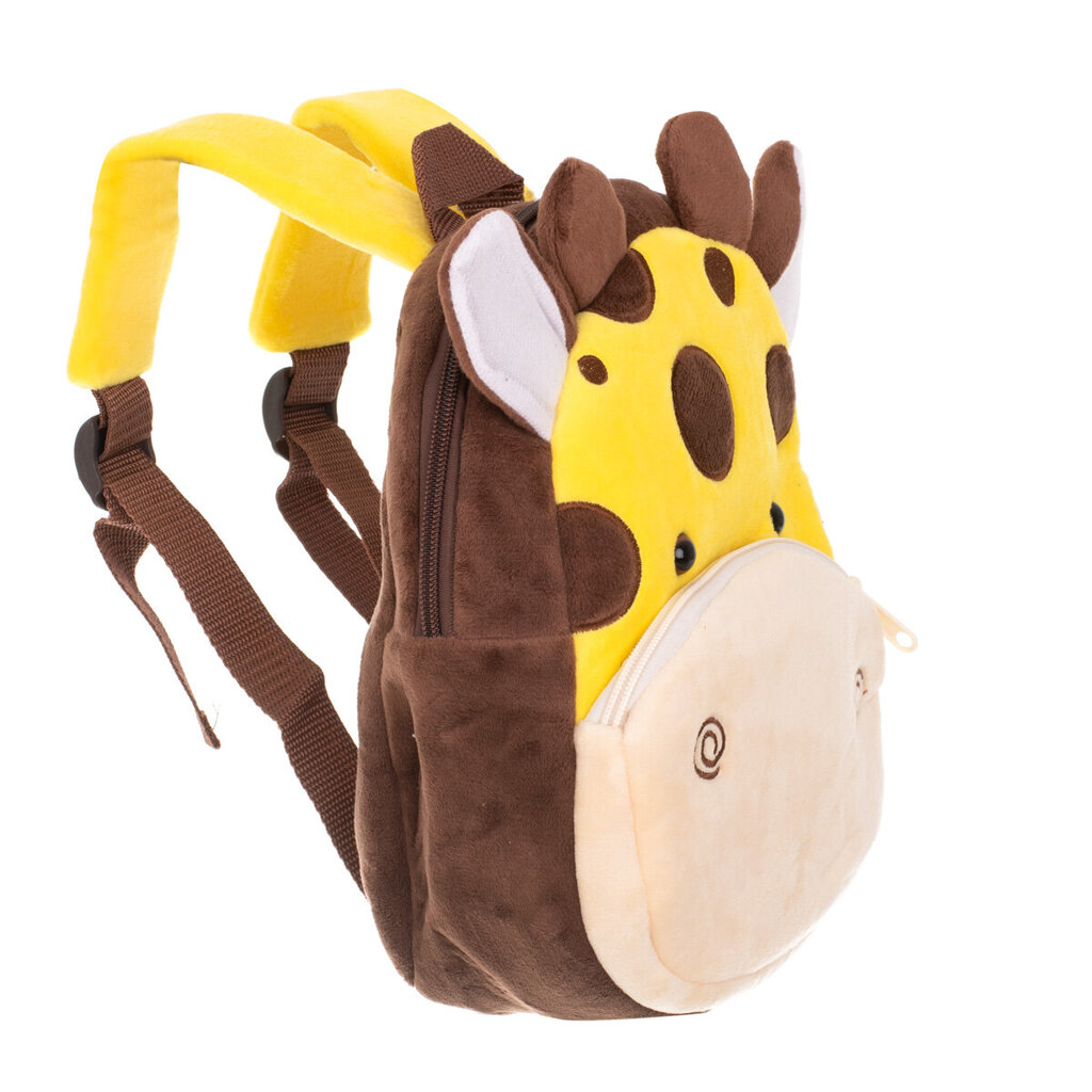 Pliušinė kuprinė - žirafa, 24 cm цена и информация | Kuprinės mokyklai, sportiniai maišeliai | pigu.lt