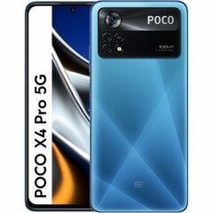 Xiaomi Poco X4 Pro 5G Dual SIM 8/256GB MZB0AYUEU Laser Blue kaina ir informacija | Mobilieji telefonai | pigu.lt